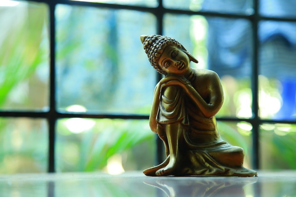 Femme en pause consciente